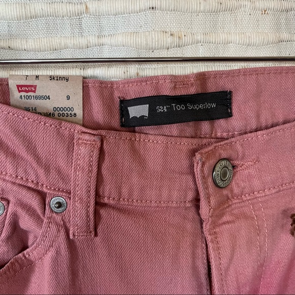 NWT Levi’s 524 Wavy Tye Dye Low Rise Jeans - Picture 5 of 10